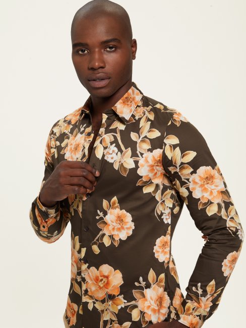 Chemise à Imprimé Fleuri Des Prairies Guess Chemise à Fleurs Des Prairies