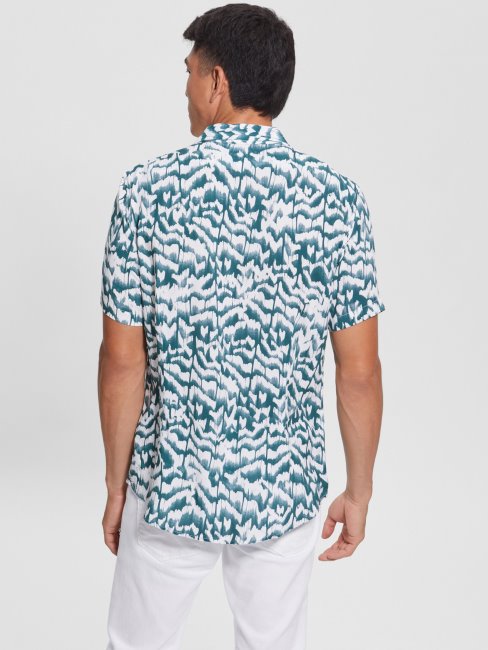 Chemise Ikat En Rayonne écologique Ikat à Chevrons Guess