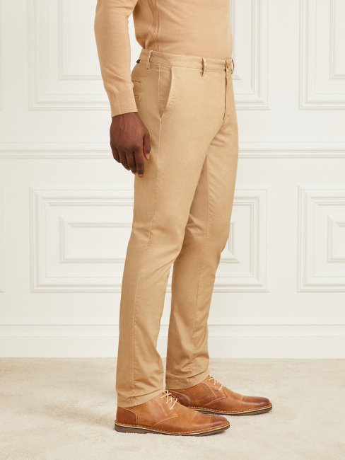 Guess Eco Hugh Easy Pantalon Chinois Taupe Grillé