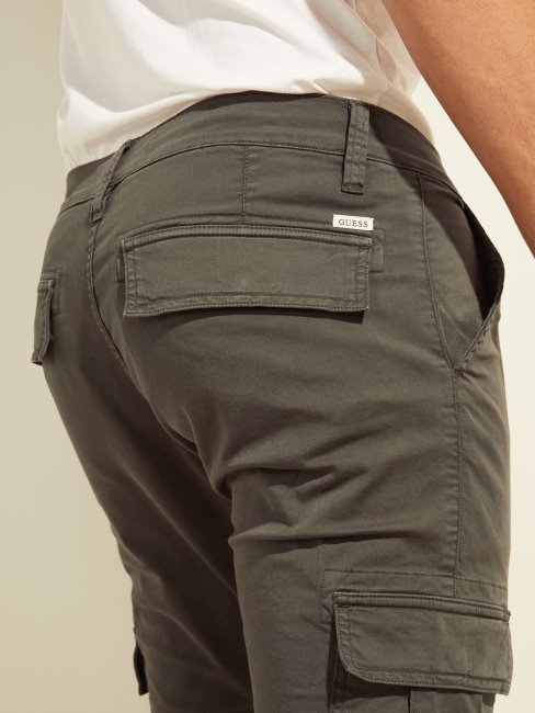 Pantalon Cargo Classique Vert Chasseur Multi Lonta Guess