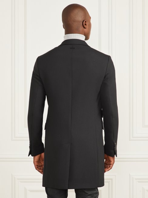 Manteau Croisé De Soirée Guess Noir De Jais