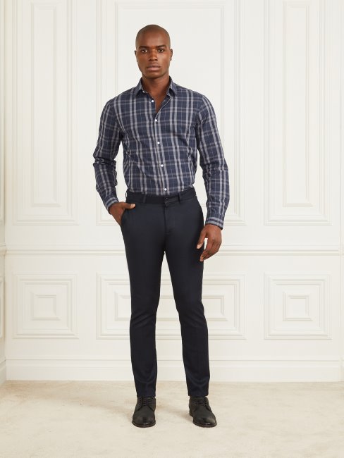 Guess Bleu élégant Eco Ciro Napoli Pantalon