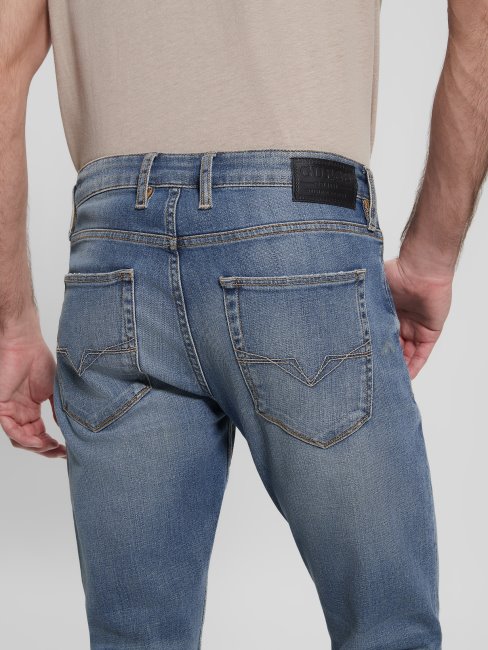 Guess Jean Fuselé Effet Vieilli Délavé Léger