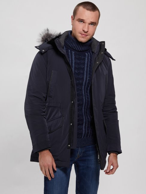 Parka Matelassée Eco Technique Guess Bleu élégant