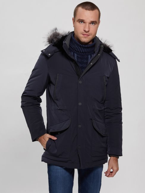 Parka Matelassée Eco Technique Guess Bleu élégant