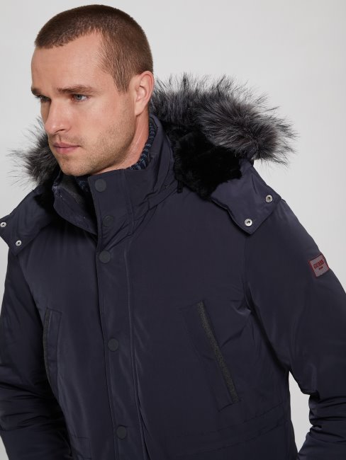 Parka Matelassée Eco Technique Guess Bleu élégant