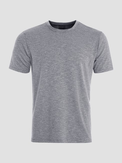 T-shirt En Jersey Bleu Soie Guess Poulain