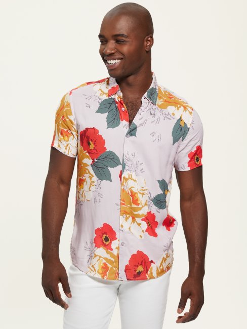 Guess Coquelicots Et Pivoines Chemise éco Coquelicots Imprimé