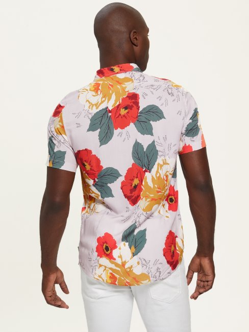 Guess Coquelicots Et Pivoines Chemise éco Coquelicots Imprimé