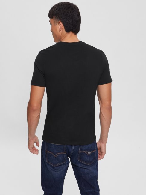 Tee Shirt Eco Paisley Noir De Jais Guess