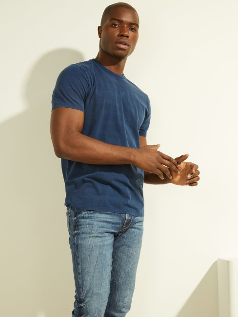 Eli Délavé Tee Guess Indigo Multi