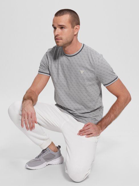 Tee Shirt Guess Eco Marshall 4g Aop Brouillard Bord De Mer