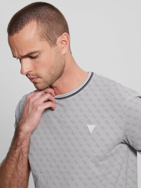 Tee Shirt Guess Eco Marshall 4g Aop Brouillard Bord De Mer