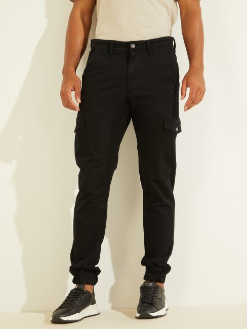 Pantalon Cargo Guess Noir De Jais