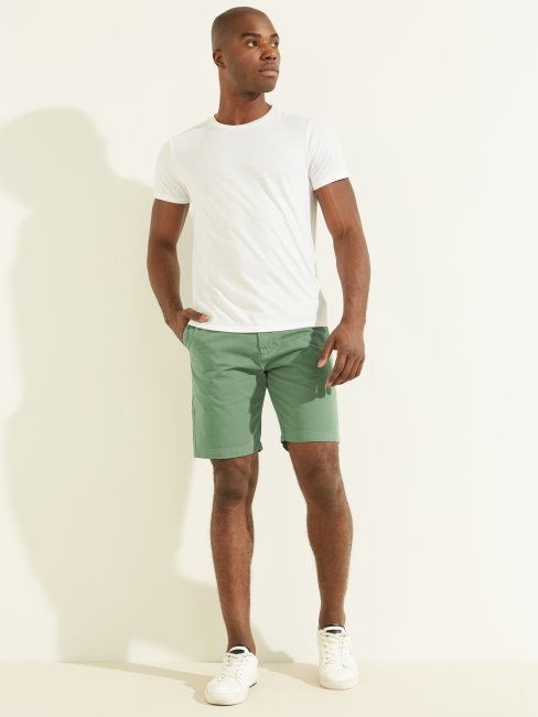 Short Chino En Sergé Canon Vert Campo Multi Guess
