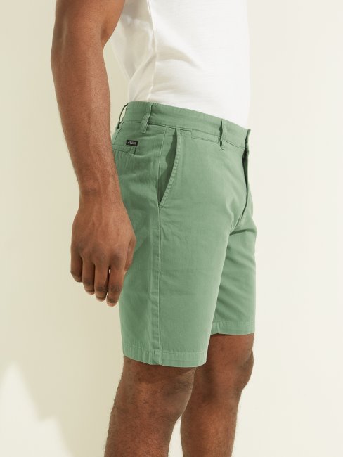 Short Chino En Sergé Canon Vert Campo Multi Guess