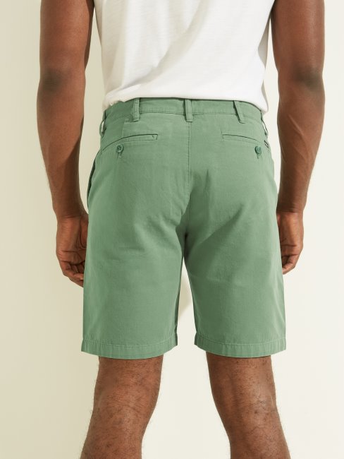 Short Chino En Sergé Canon Vert Campo Multi Guess