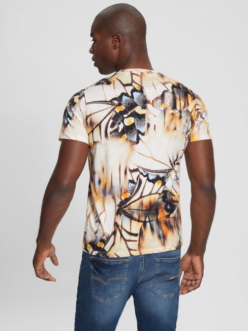 Tee-shirt éco Papillons Flous Devinez Multi Blanc Pur