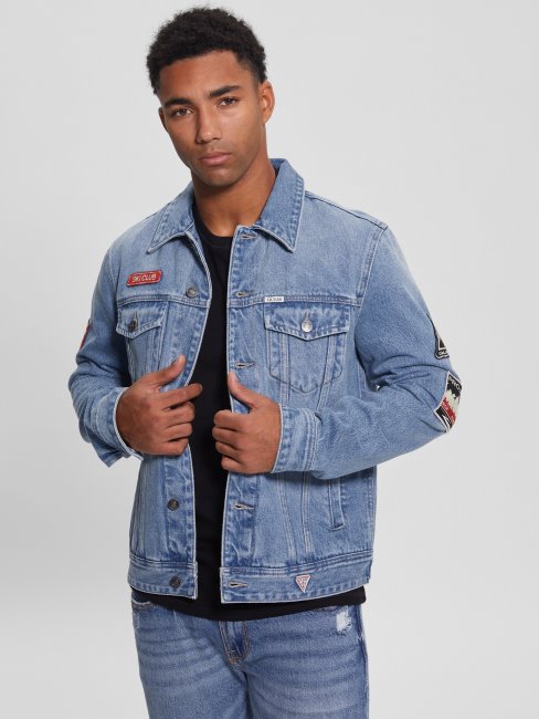 Veste En Denim à Patchs Dillon Alpin Air De Guess