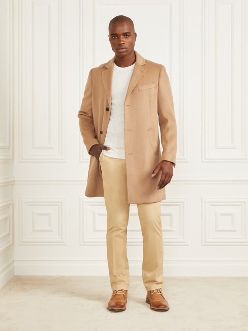 Guess Manteau En Laine Mélangée à Boutonnage Simple Irishell