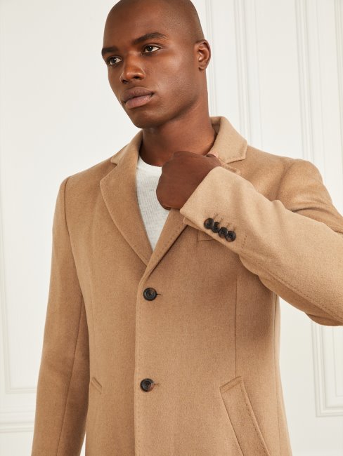 Guess Manteau En Laine Mélangée à Boutonnage Simple Irishell