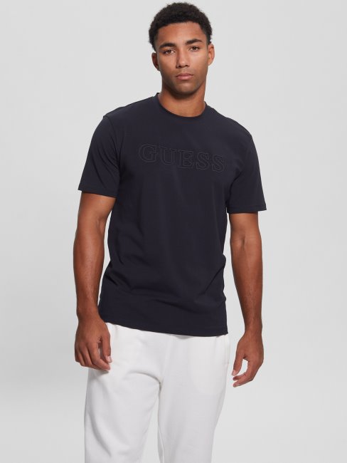 Tee Shirt Guess Eco Alphy Marine Profond