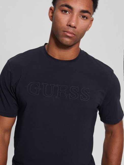 Tee Shirt Guess Eco Alphy Marine Profond