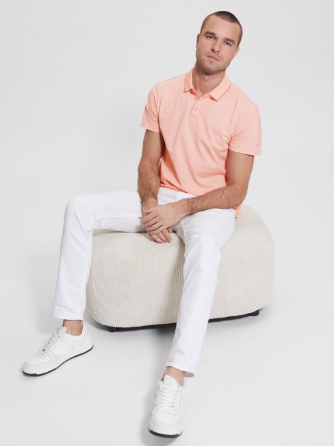 Polo Paul Pique Tape Guess Blossom Rose Clair