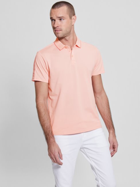 Polo Paul Pique Tape Guess Blossom Rose Clair