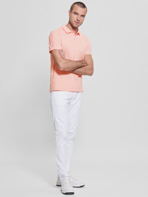 Polo Paul Pique Tape Guess Blossom Rose Clair