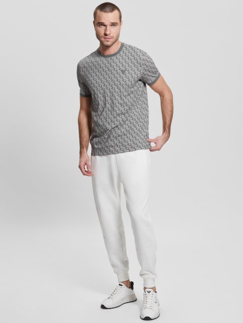 Tee Shirt Guess Macro G Cube Gris-noir Eco Colin Logo