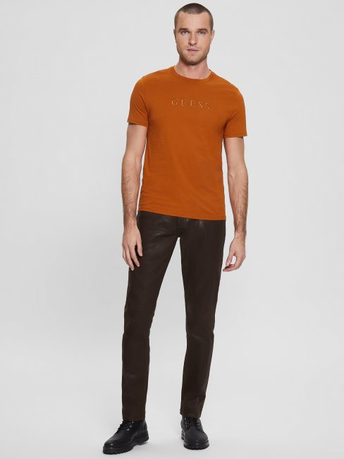 T-shirt à Logo Brodé Guess Ombre Chaude