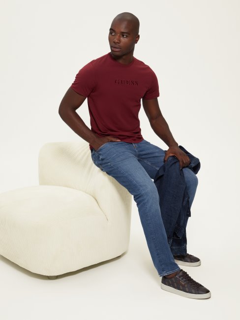 T-shirt Logo Brodé Guess Vino