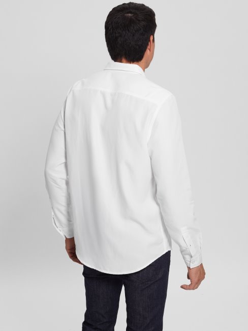 Guess Chemise éco Brodée Blanc Pur