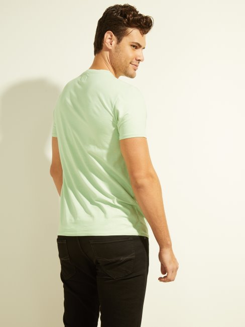 T-shirt Délavé Vert Brumeux Multi Eli Guess