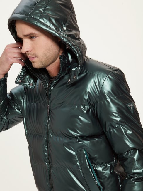 Guess Alpine Grove Veste Matelassée Métallisée