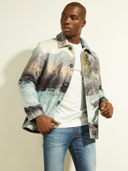 Veste à Imprimé Vache Montagnes D'hiver Guess