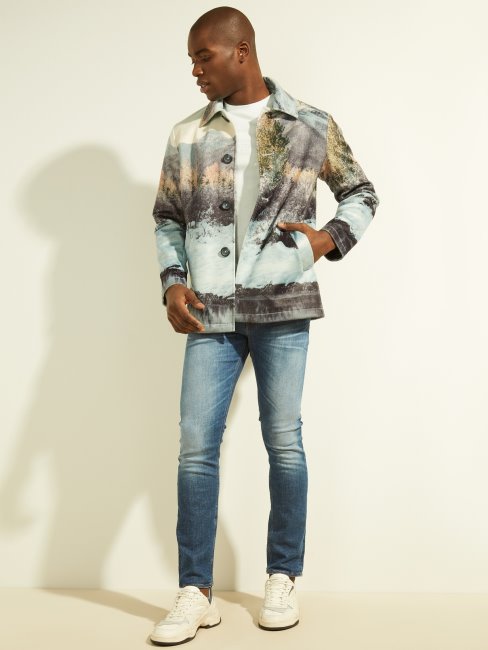 Veste à Imprimé Vache Montagnes D'hiver Guess