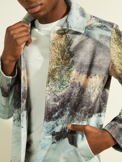 Veste à Imprimé Vache Montagnes D'hiver Guess