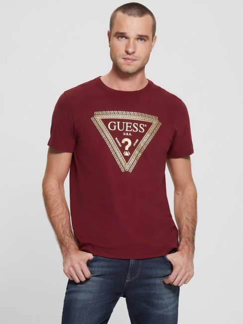 Guess Chaîne Logo Tee Pinot Noir A586
