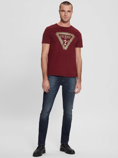 Guess Chaîne Logo Tee Pinot Noir A586