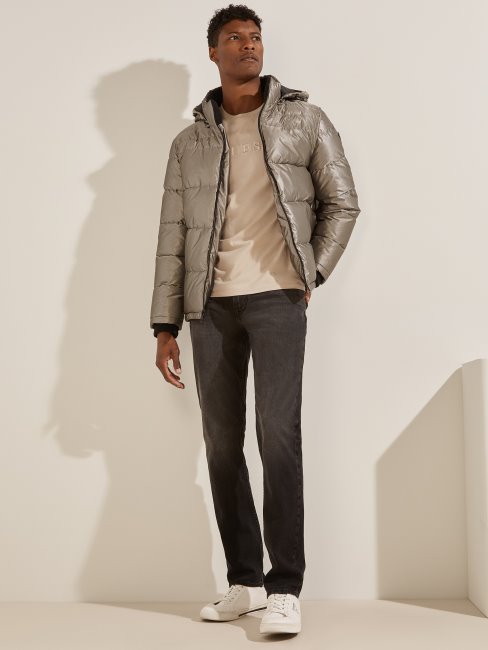 Manteau Matelassé Gris Multi Harris Guess