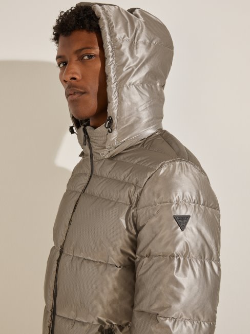 Manteau Matelassé Gris Multi Harris Guess