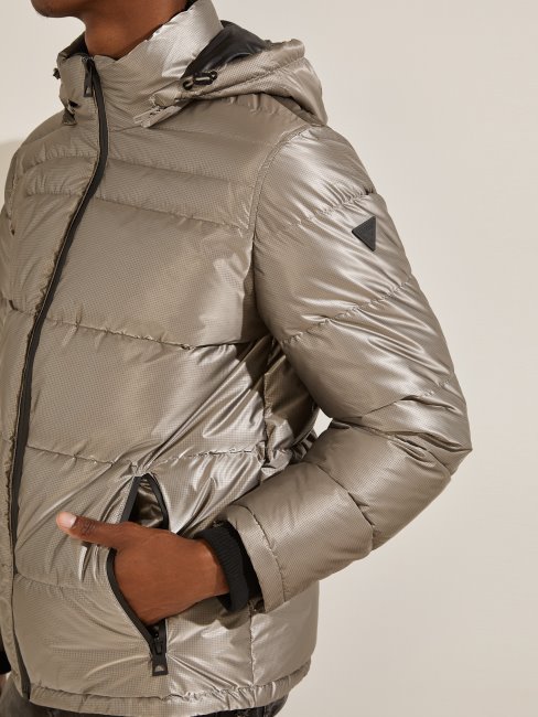 Manteau Matelassé Gris Multi Harris Guess