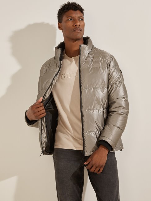 Manteau Matelassé Gris Multi Harris Guess