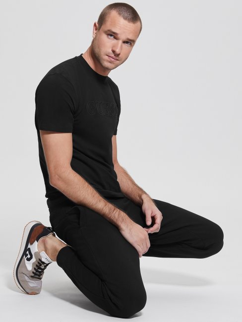 Tee Shirt Eco Alphy Guess Noir De Jais