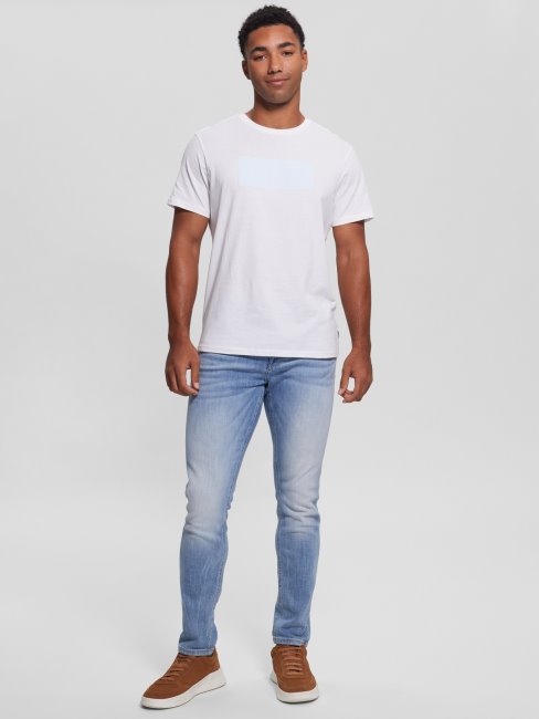 Tee Shirt Eco Logo Blanc Pur Guess