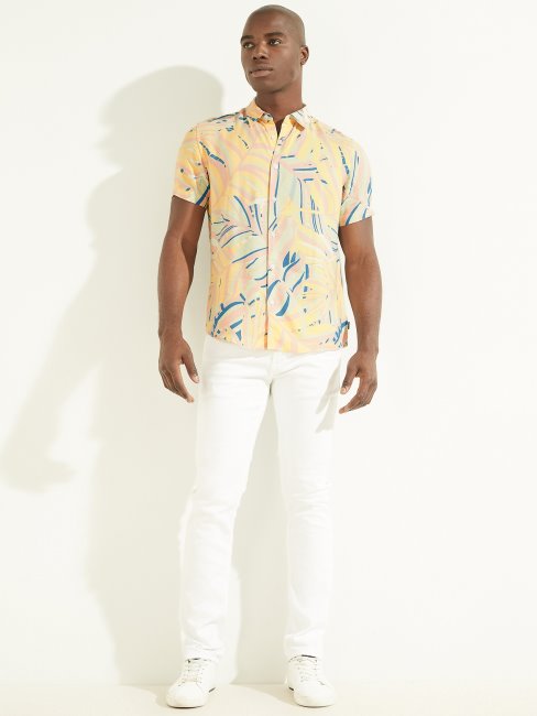 Chemise Twin Palms En Rayonne écologique Guess Pastel Imprimé Twin Palms