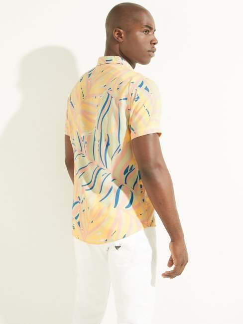 Chemise Twin Palms En Rayonne écologique Guess Pastel Imprimé Twin Palms