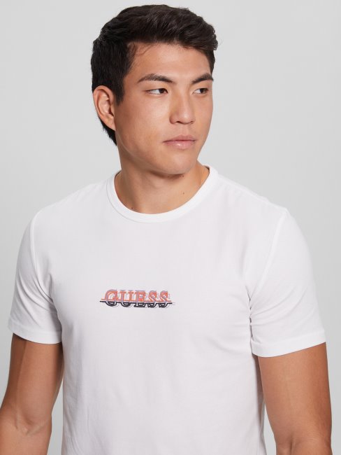 T-shirt Blanc Pur Avec Logo Guess Maksim